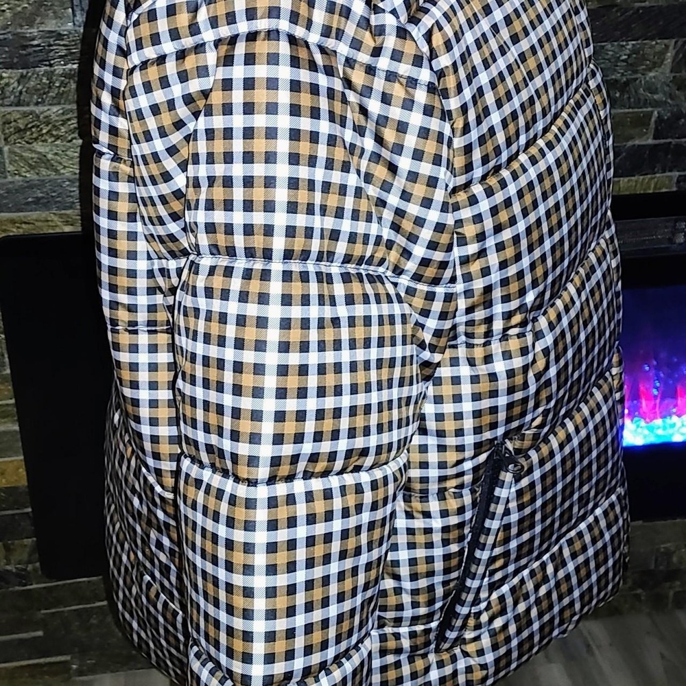 Plaid Puffer Jacket Size L - Picture 6 of 8